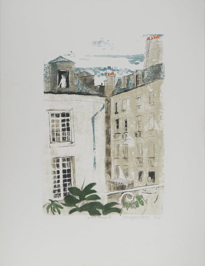 Pierre-Eugène CLAIRIN : 21 rue Bonaparte, Lithographie originale (vue générale) - Crédit photo : Galerie Art.Paris