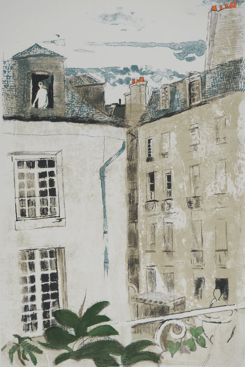 Pierre-Eugène CLAIRIN : 21 rue Bonaparte, Lithographie originale (photo de détail 3) - Crédit photo : Galerie Art.Paris