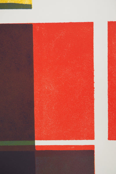 Albert AYME : Composition abstraite, Affiche en lithographie originale signée