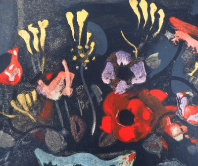 Joseph PRESSMANE : Le bouquet joyeux, Lithographie originale signée
