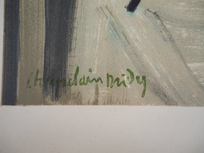Roger CHAPELAIN-MIDY : La fenêtre ouverte, Lithographie originale signée