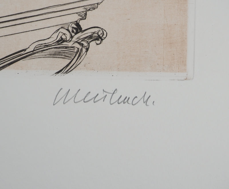Claude WEISBUCH : Le combat, Gravure originale (photo de détail 2) - Crédit photo : Galerie Art.Paris