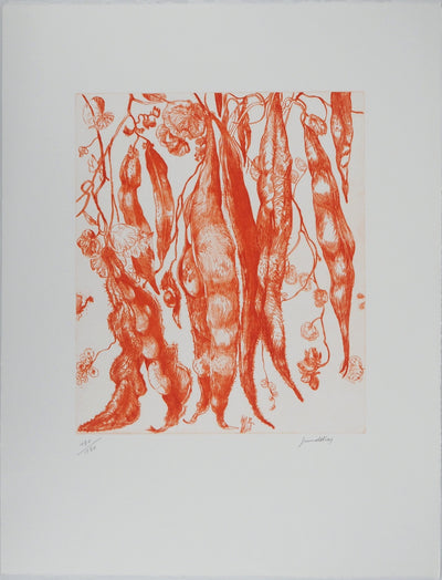 Gérard DIAZ : Floraison ardente, Gravure originale (vue générale) - Crédit photo : Galerie Art.Paris