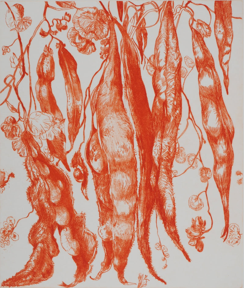 Gérard DIAZ : Floraison ardente, Gravure originale (photo de détail 3) - Crédit photo : Galerie Art.Paris