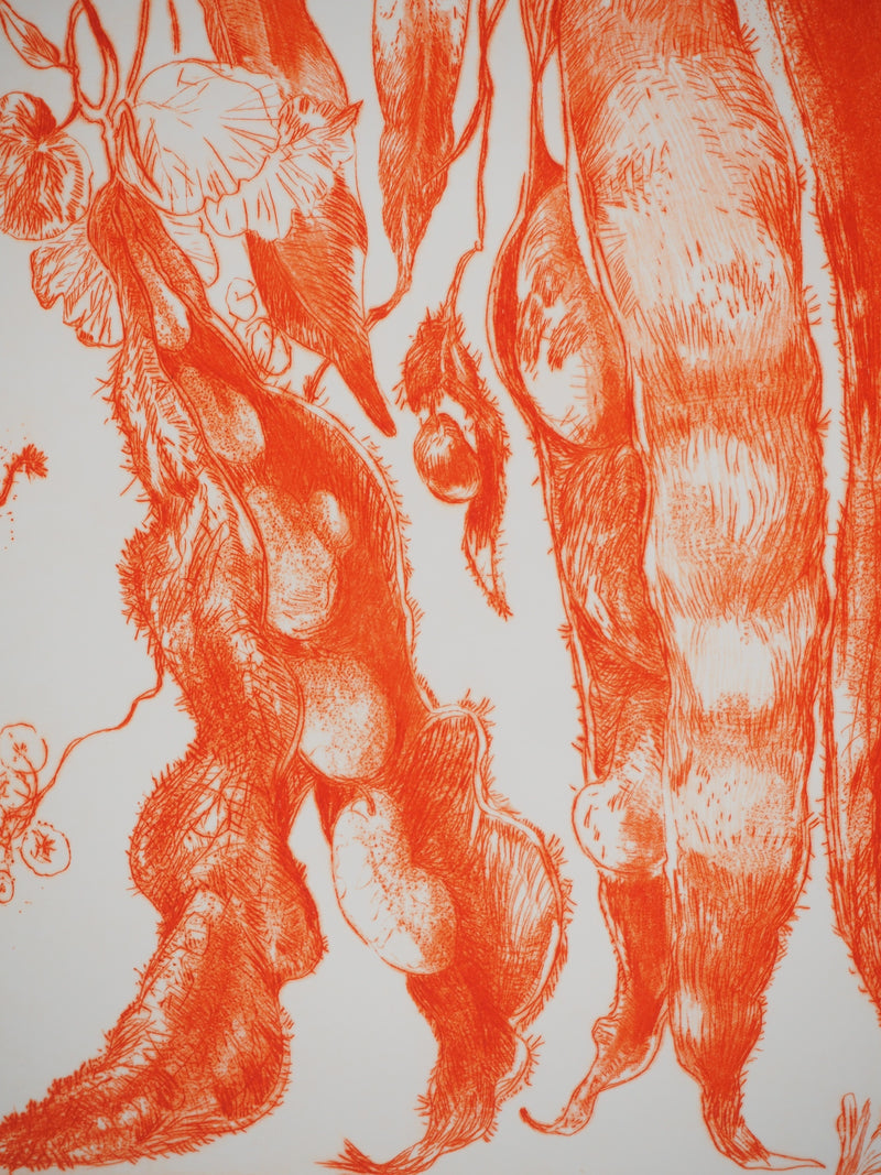 Gérard DIAZ : Floraison ardente, Gravure originale (photo de détail 4) - Crédit photo : Galerie Art.Paris