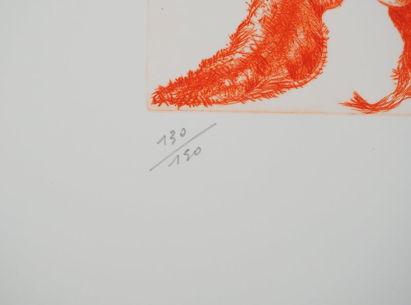 Gérard DIAZ : Floraison ardente, Gravure originale (photo de détail 6) - Crédit photo : Galerie Art.Paris