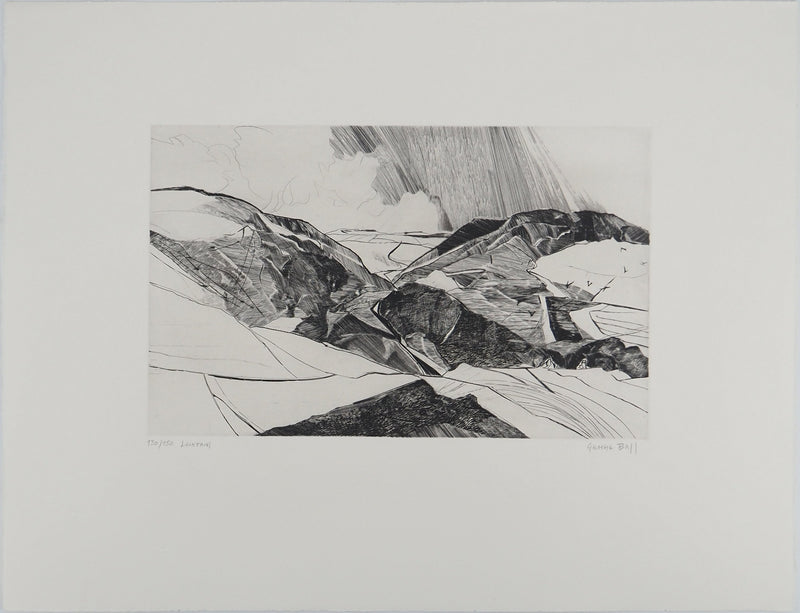 Georges BALL : Lointains, Gravure originale (vue générale) - Crédit photo : Galerie Art.Paris