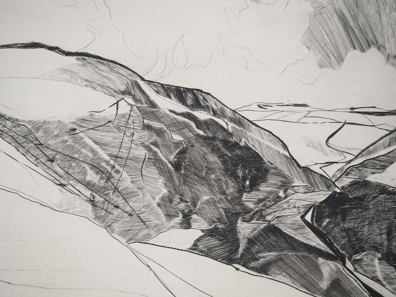 Georges BALL : Lointains, Gravure originale (photo de détail 4) - Crédit photo : Galerie Art.Paris