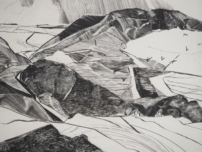 Georges BALL : Lointains, Gravure originale (photo de détail 5) - Crédit photo : Galerie Art.Paris