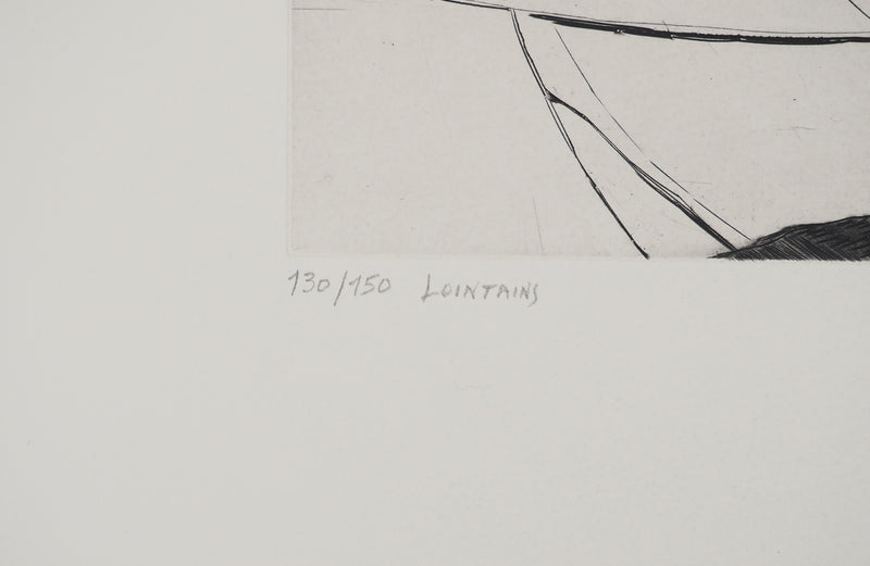 Georges BALL : Lointains, Gravure originale (photo de détail 6) - Crédit photo : Galerie Art.Paris