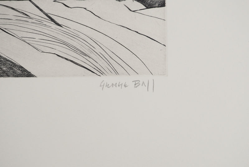 Georges BALL : Lointains, Gravure originale (photo de détail 2) - Crédit photo : Galerie Art.Paris