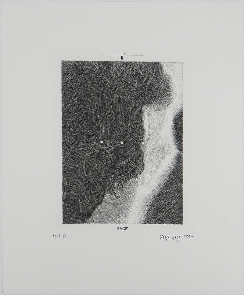 Sonja HOPF : Face, Gravure originale (vue générale) - Crédit photo : Galerie Art.Paris