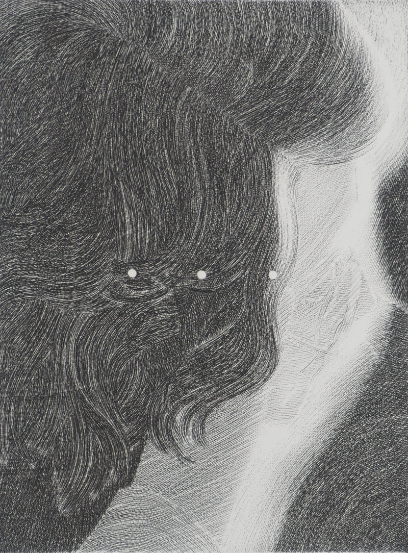 Sonja HOPF : Face, Gravure originale (photo de détail 3) - Crédit photo : Galerie Art.Paris