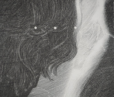 Sonja HOPF : Face, Gravure originale (photo de détail 4) - Crédit photo : Galerie Art.Paris