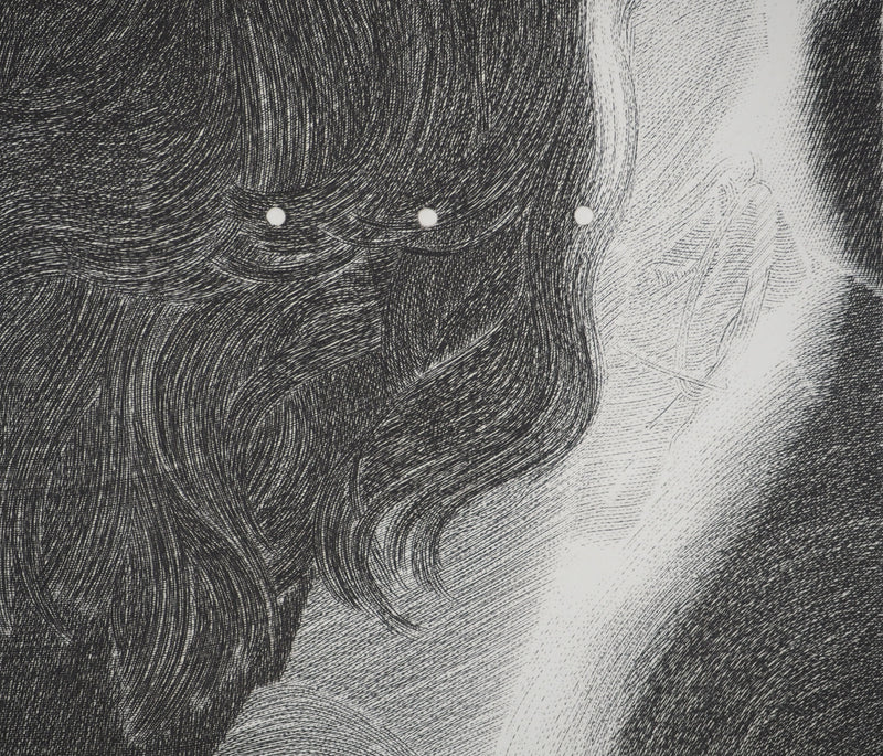 Sonja HOPF : Face, Gravure originale (photo de détail 4) - Crédit photo : Galerie Art.Paris