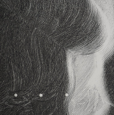 Sonja HOPF : Face, Gravure originale (photo de détail 5) - Crédit photo : Galerie Art.Paris
