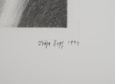 Sonja HOPF : Face, Gravure originale (photo de détail 2) - Crédit photo : Galerie Art.Paris