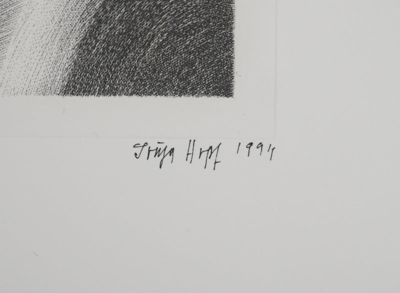 Sonja HOPF : Face, Gravure originale (photo de détail 2) - Crédit photo : Galerie Art.Paris