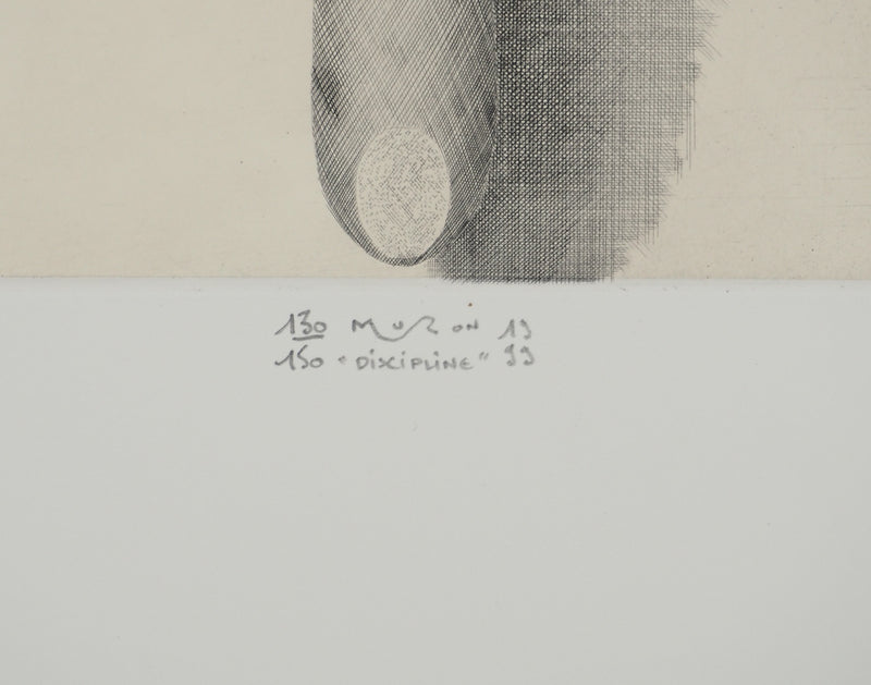 Jacques MURON : Discipline, Gravure originale (photo de détail 2) - Crédit photo : Galerie Art.Paris