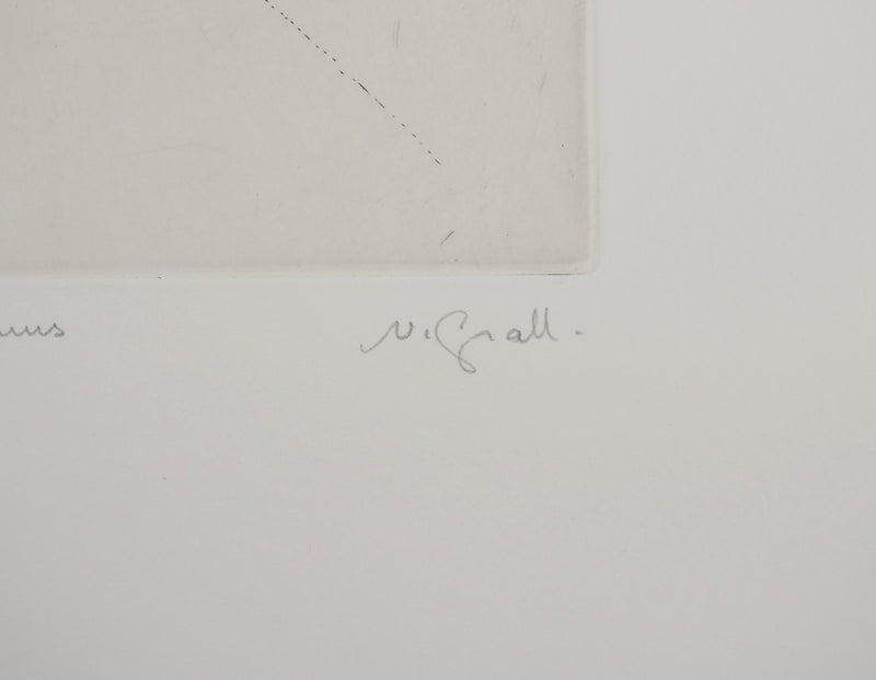 Nathalie GRALL : Equation à deux inconnus, Gravure originale (photo de détail 6) - Crédit photo : Galerie Art.Paris