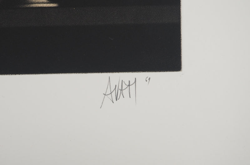 Mario AVATI : Pour un certain dimanche, Gravure originale (photo de détail 2) - Crédit photo : Galerie Art.Paris