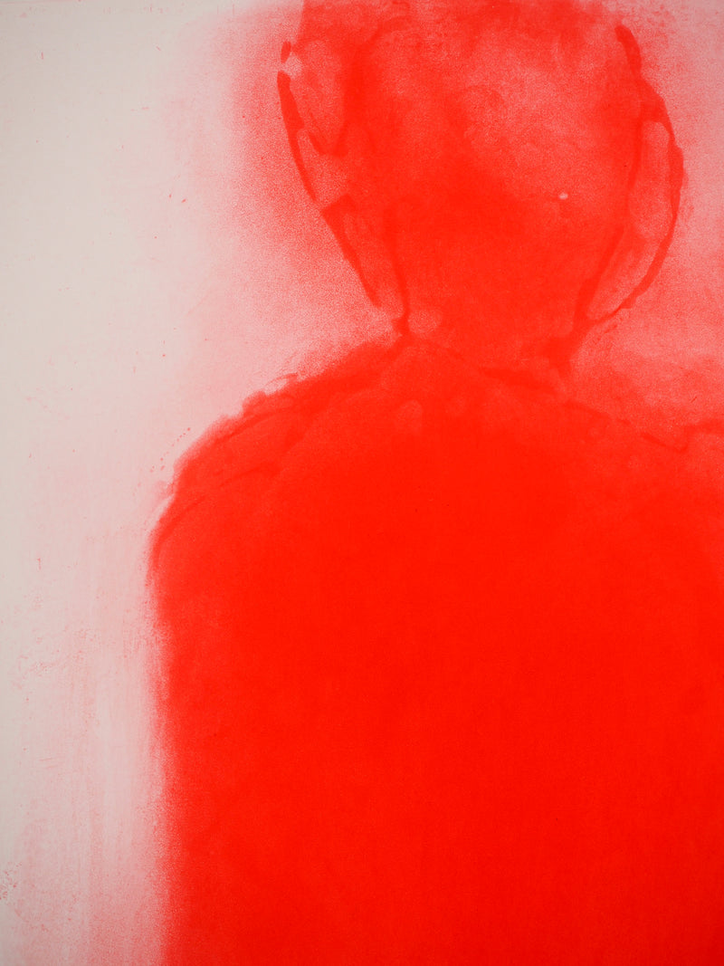 Lucien COUTAUD : Figure assise, Gravure originale (photo de détail 4) - Crédit photo : Galerie Art.Paris