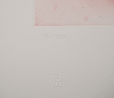 Lucien COUTAUD : Figure assise, Gravure originale (photo de détail 6) - Crédit photo : Galerie Art.Paris