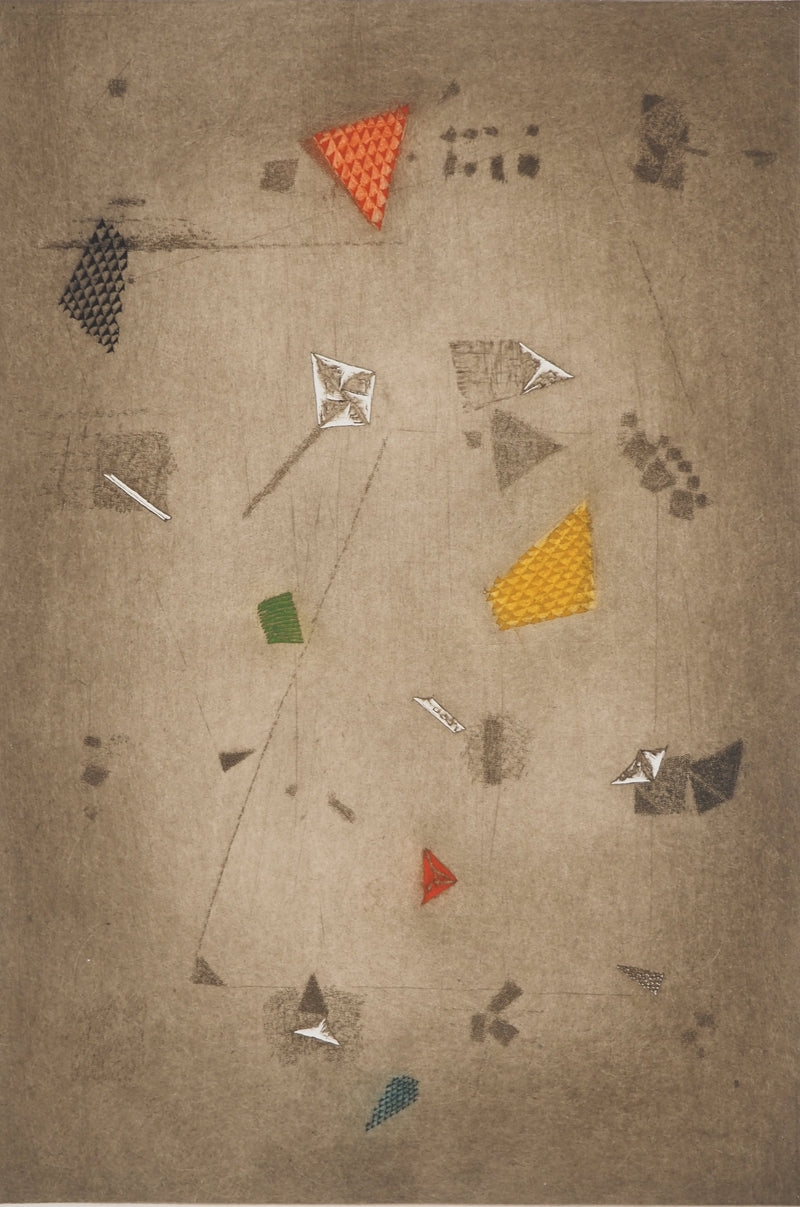 Arthur-Luiz PIZA : Géométrie en équilibre, Gravure originale (photo de détail 3) - Crédit photo : Galerie Art.Paris