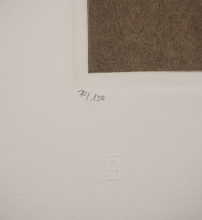 Arthur-Luiz PIZA : Géométrie en équilibre, Gravure originale (photo de détail 6) - Crédit photo : Galerie Art.Paris
