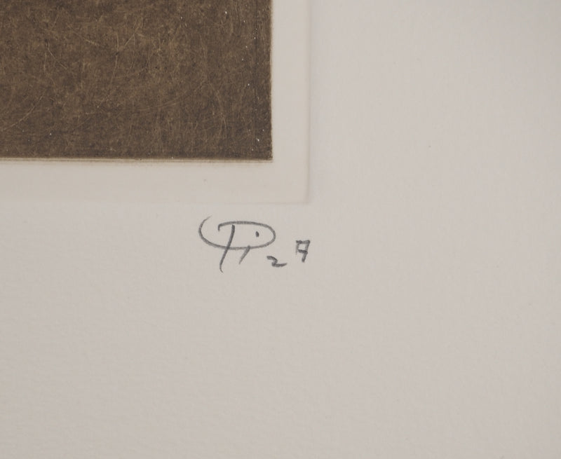 Arthur-Luiz PIZA : Géométrie en équilibre, Gravure originale (photo de détail 2) - Crédit photo : Galerie Art.Paris