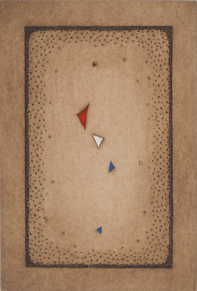 Arthur-Luiz PIZA : Triangles tricolores, Gravure originale (photo de détail 3) - Crédit photo : Galerie Art.Paris