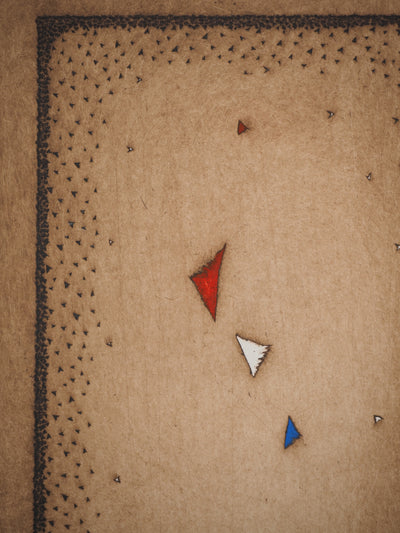 Arthur-Luiz PIZA : Triangles tricolores, Gravure originale (photo de détail 4) - Crédit photo : Galerie Art.Paris