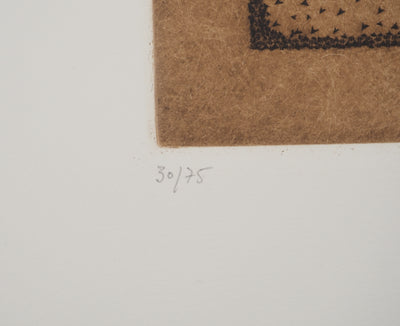 Arthur-Luiz PIZA : Triangles tricolores, Gravure originale (photo de détail 6) - Crédit photo : Galerie Art.Paris