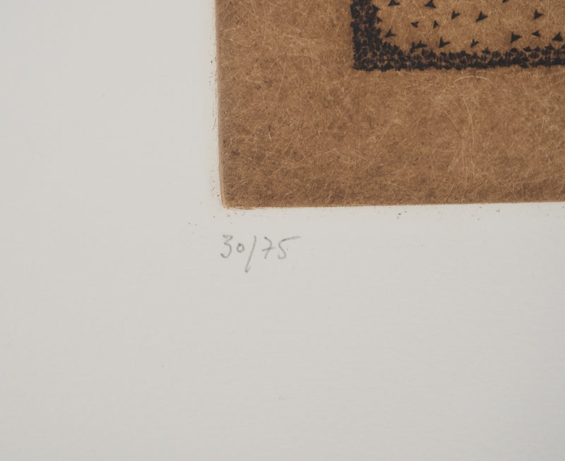 Arthur-Luiz PIZA : Triangles tricolores, Gravure originale (photo de détail 6) - Crédit photo : Galerie Art.Paris