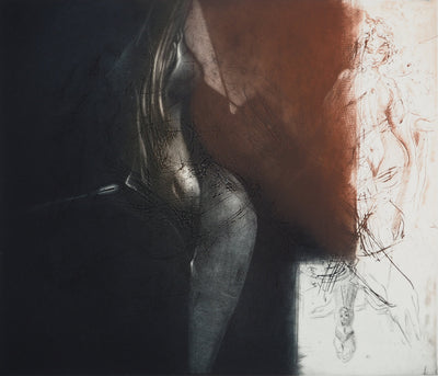 Michel RONCEREL : Figure féminine, Gravure originale (photo de détail 3) - Crédit photo : Galerie Art.Paris