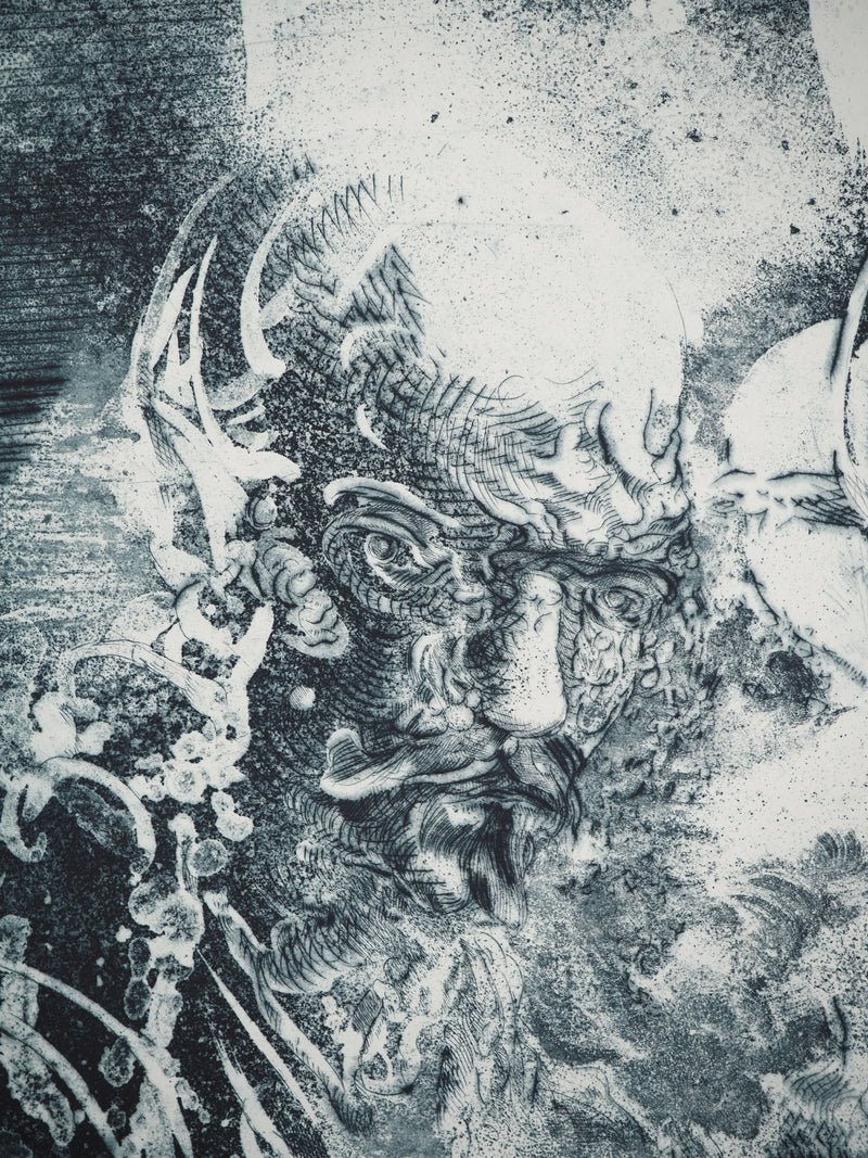 Yves MILET : Don Quichotte, Gravure originale (photo de détail 4) - Crédit photo : Galerie Art.Paris