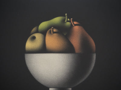 Mario AVATI : Des poires pour la soif, Gravure originale (photo de détail 4) - Crédit photo : Galerie Art.Paris