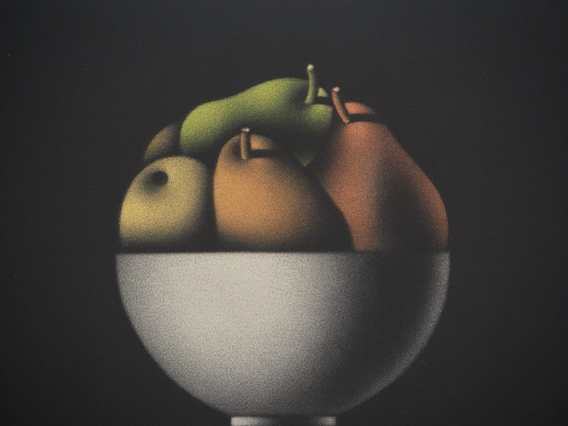 Mario AVATI : Des poires pour la soif, Gravure originale (photo de détail 4) - Crédit photo : Galerie Art.Paris
