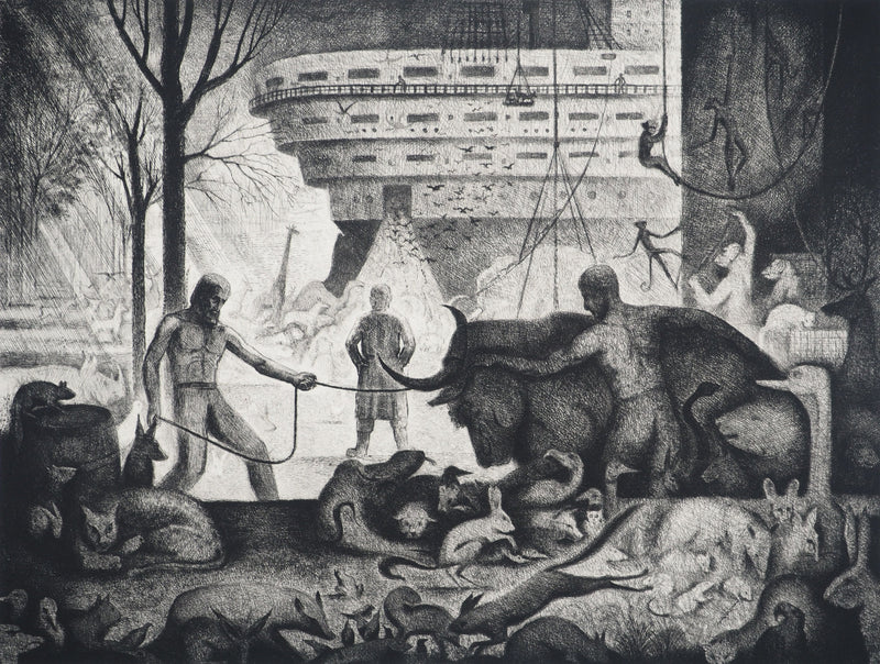 Jean-Marie ESTEBE : La vielle pompe, Gravure originale (photo de détail 3) - Crédit photo : Galerie Art.Paris