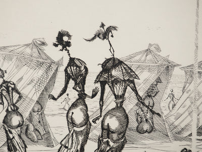 Lucien COUTAUD : Belles de mer, Gravure originale (photo de détail 4) - Crédit photo : Galerie Art.Paris