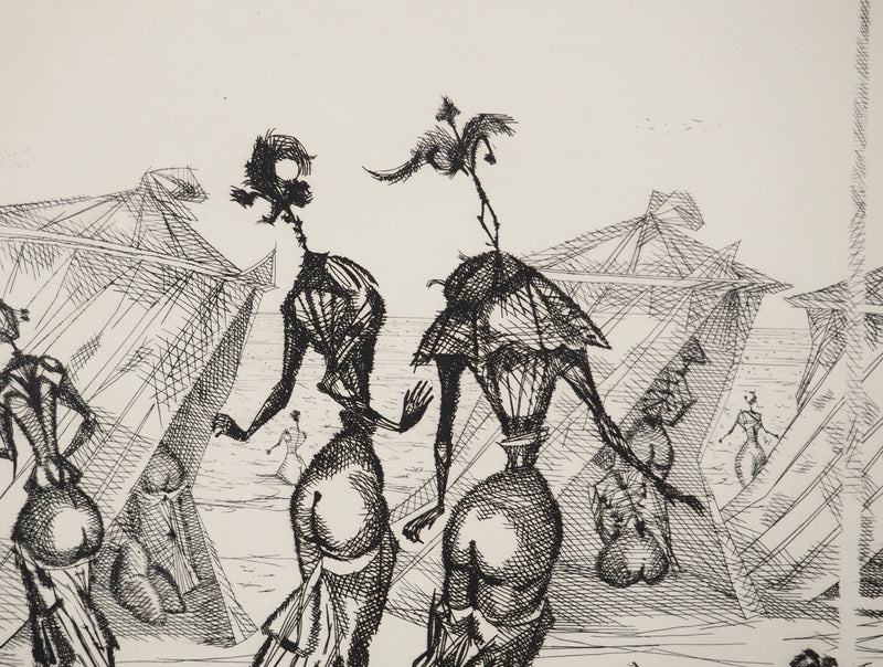 Lucien COUTAUD : Belles de mer, Gravure originale (photo de détail 4) - Crédit photo : Galerie Art.Paris