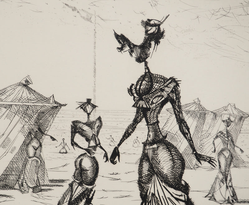 Lucien COUTAUD : Belles de mer, Gravure originale (photo de détail 5) - Crédit photo : Galerie Art.Paris
