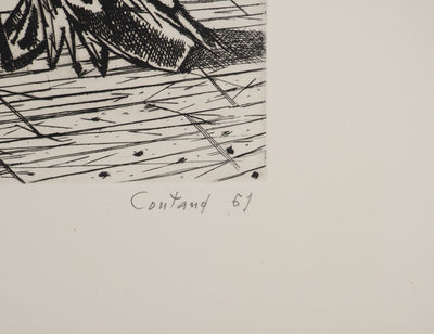 Lucien COUTAUD : Belles de mer, Gravure originale (photo de détail 2) - Crédit photo : Galerie Art.Paris