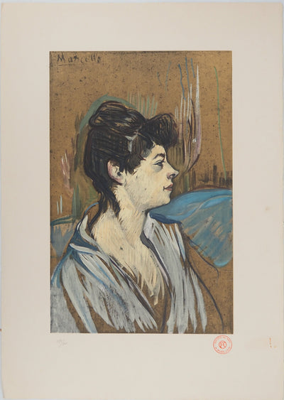 Henri DE TOULOUSE-LAUTREC : Marcelle, Lithographie originale (vue générale) - Crédit photo : Galerie Art.Paris
