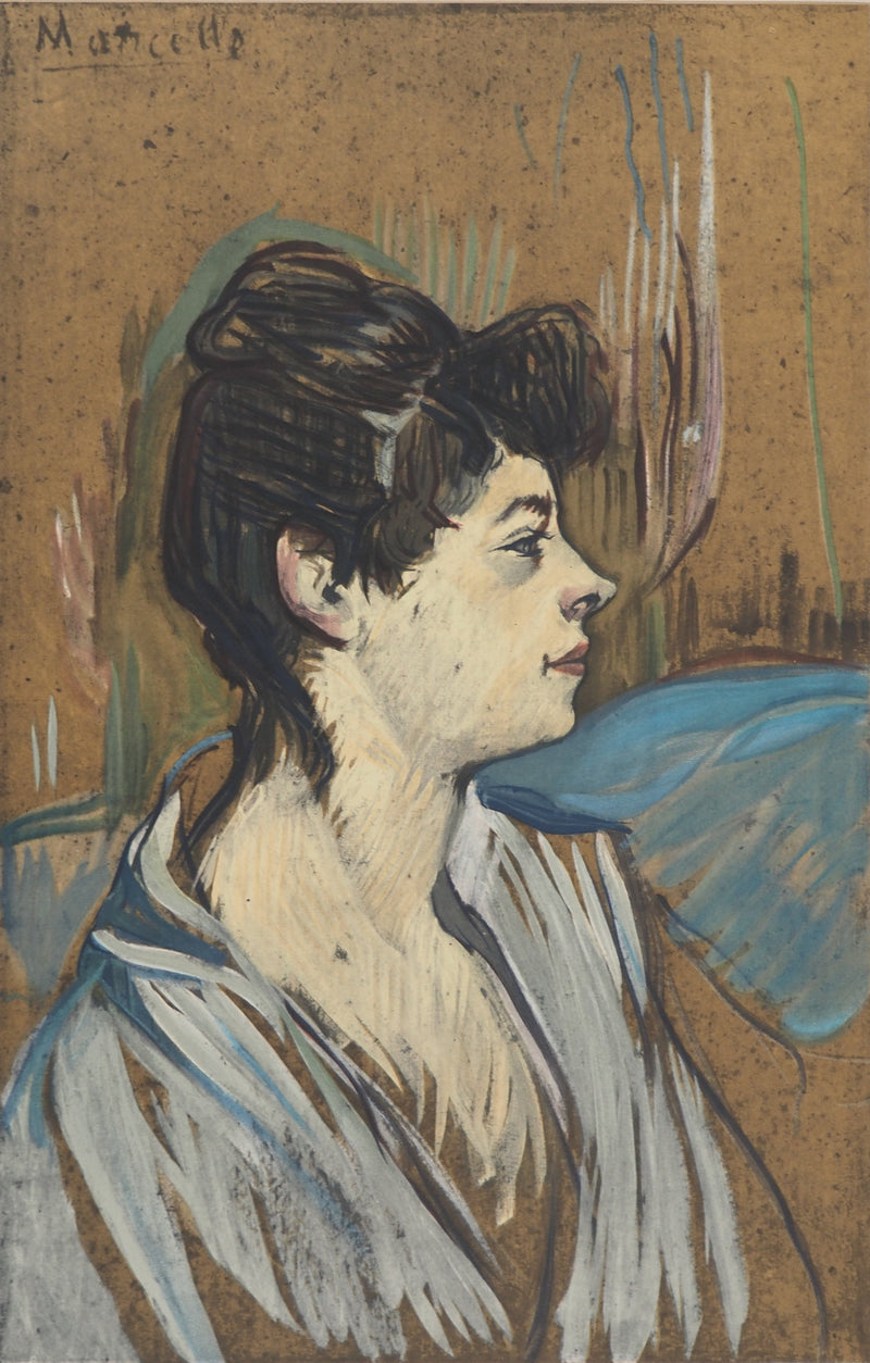 Henri DE TOULOUSE-LAUTREC : Marcelle, Lithographie originale (photo de détail 2) - Crédit photo : Galerie Art.Paris