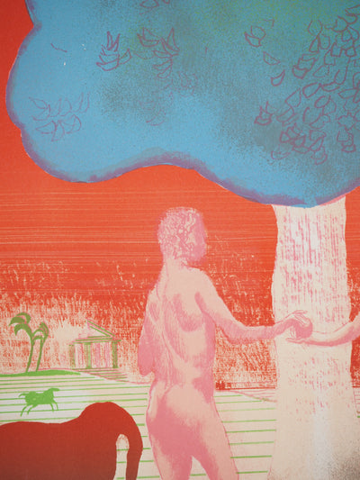 Paul GUIRAMAND : Adam et Eve, Lithographie originale (photo de détail 4) - Crédit photo : Galerie Art.Paris