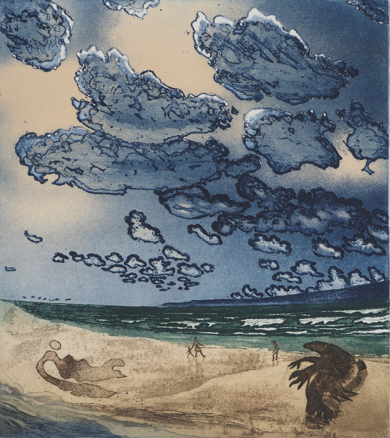 Roland LAFORCADE : Otarie romantique, Gravure originale (photo de détail 3) - Crédit photo : Galerie Art.Paris
