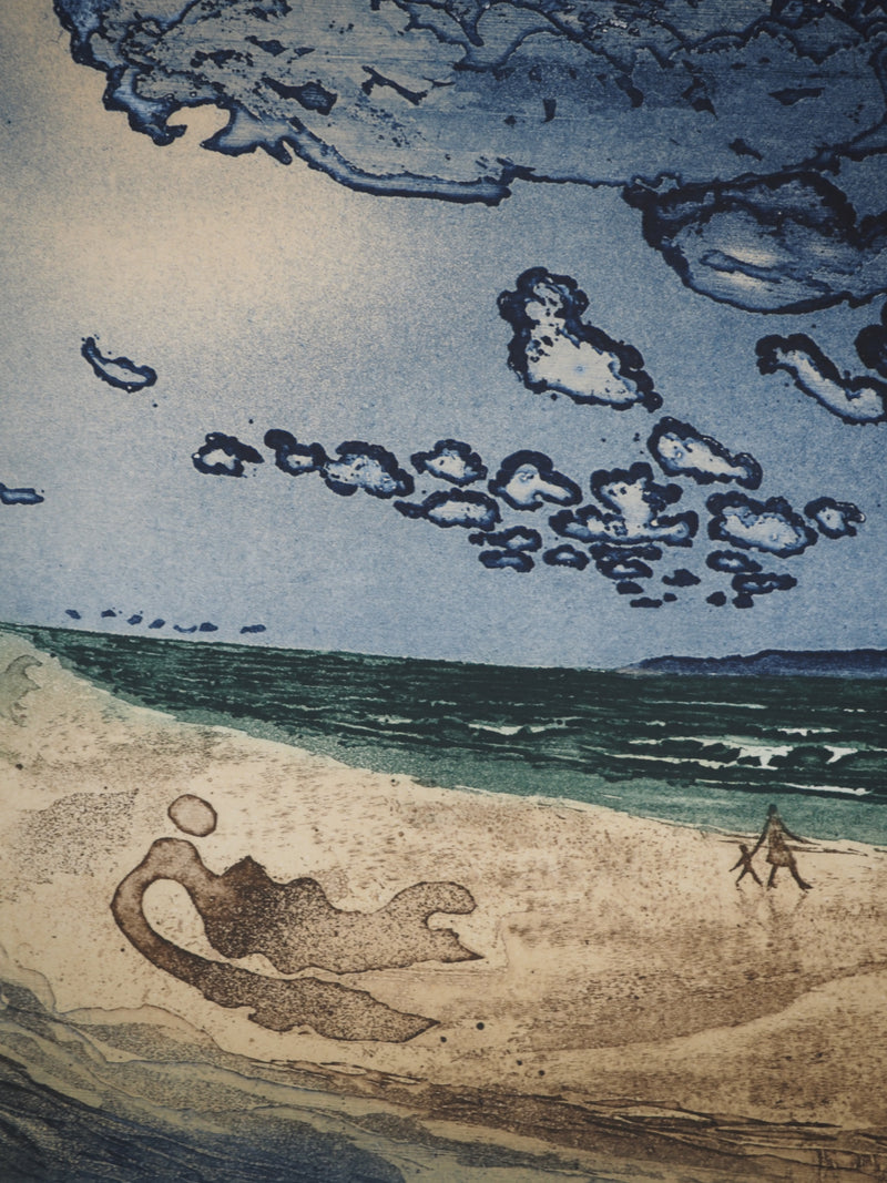 Roland LAFORCADE : Otarie romantique, Gravure originale (photo de détail 5) - Crédit photo : Galerie Art.Paris