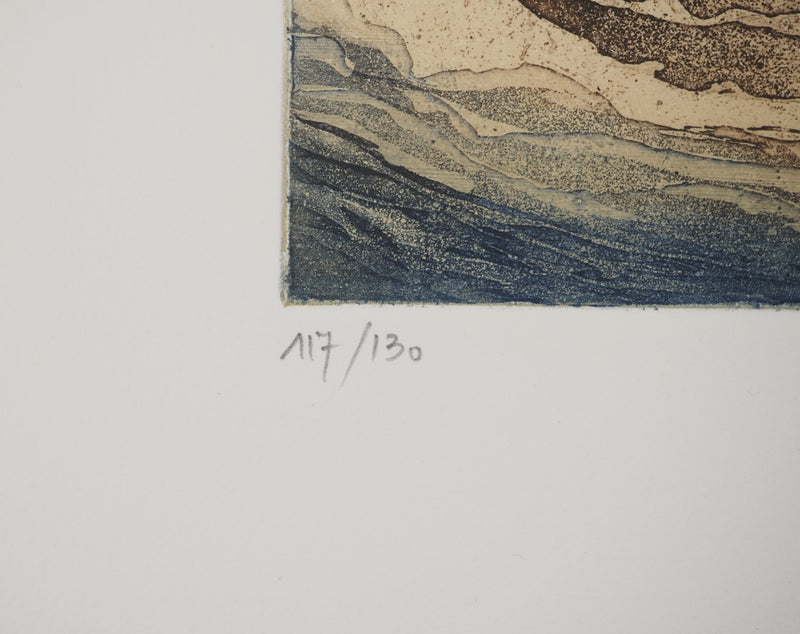 Roland LAFORCADE : Otarie romantique, Gravure originale (photo de détail 6) - Crédit photo : Galerie Art.Paris