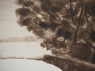 Jacques RAMONDOT : La réserve du pré, Gravure originale (photo de détail 4) - Crédit photo : Galerie Art.Paris